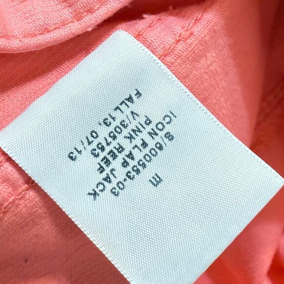 Gap medium coral pink corduroy jacket, classic, fun, preppy, feminine, #3975 - Picture 5 of 11